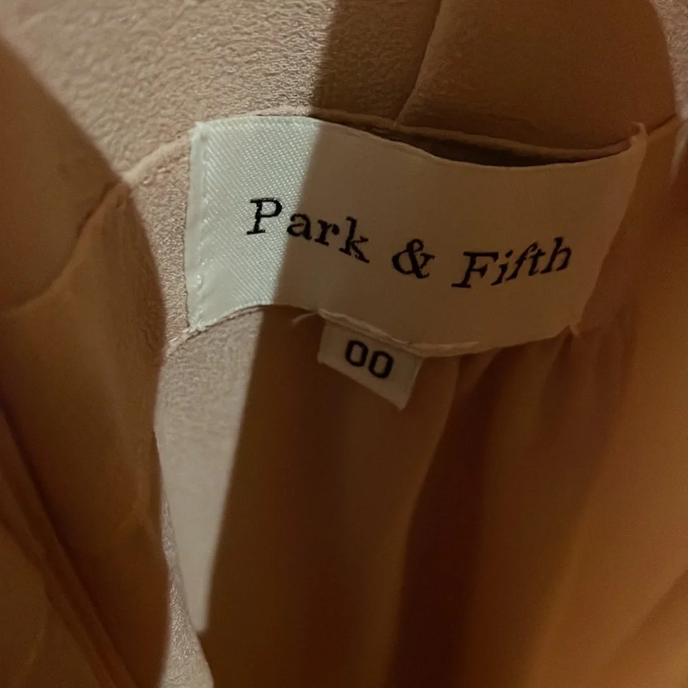 Blush Pink Dress with Slit - Maxi - from Park & Fifth - Size 00 - Picture 3 of 4